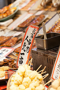 在日本的传统市场街道食物商业产品行人水果旅行蔬菜店铺商品图片