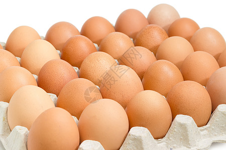 鸡蛋包装鸡蛋盒的棕蛋家禽纸板棕色厨房烹饪美食饮食食物托盘小吃背景