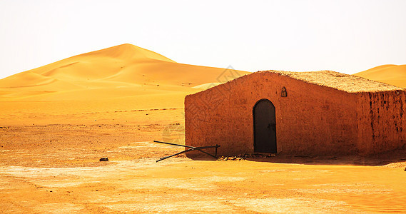 摩洛哥沙漠中的贝都因人Berber游牧帐篷图片