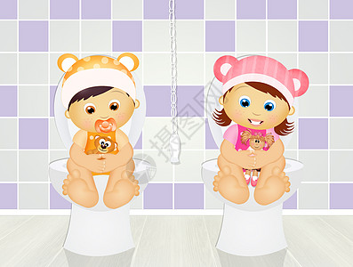 儿童上厕所女性婴儿玩具船尾兄弟男生洗手间洗澡学习卫生纸图片