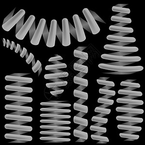 金属弹簧系列隔离紧张线圈曲线灵活性活力压力吸收器震惊压缩螺旋图片
