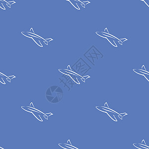 无缝飞机蓝色背景运输喷射航班货物航空公司速度天空航空旅游涡轮图片