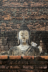 泰国苏霍泰历史公园 佛像 旧城城市地标建筑废墟佛教徒旅游艺术旅行宝塔历史性图片