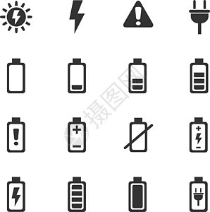 电池图标 se充值圆柱图表收费电气碱性来源插图原子技术背景图片