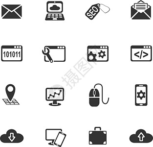 seo 和开发图标 se云计算服务活动编码监控手机网站电脑咨询组织图片