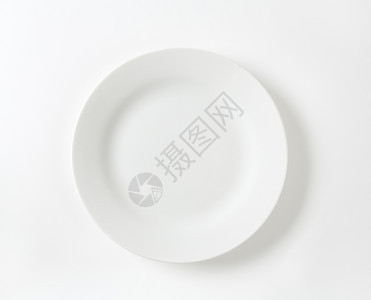 滚边边缘白板制品餐具盘子陶器高架陶瓷白色圆形图片