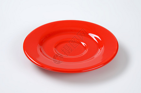 圆轮红碟餐具盘子陶瓷陶器红色制品瓷器背景图片