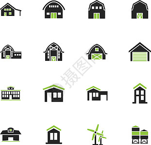 农场建筑图标 se农业贮存筒仓互联网插图房子栅栏摊位农村厕所图片