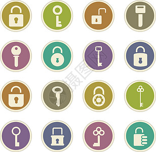 锁和钥匙图标 se技术电脑互联网房子插图安全黑色装饰品夫妻图片