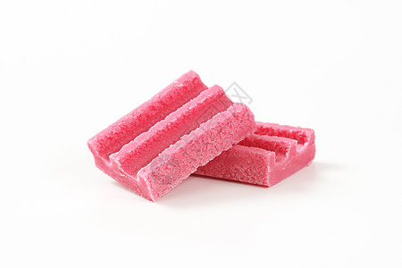 粉色咀嚼口香糖矩形食物糖果背景图片