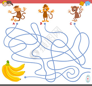 有猴子字符的迷宫游戏图片