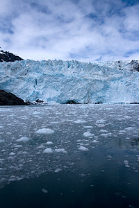 斯沃德阿拉斯加附近凯奈佛尔兹的冰川游客假期蓝色海洋巡航环境旅游吸引力冒险旅行图片
