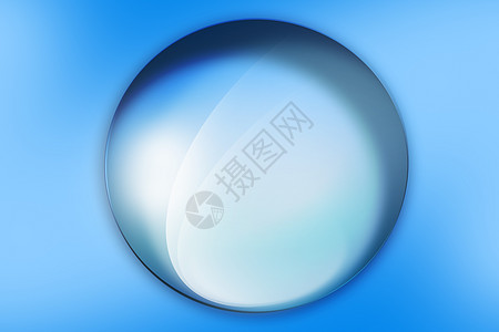 玻璃球球水晶圆圈反思反射标识透明度水平蓝色插图背景图片