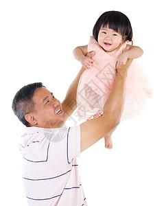 亚洲家庭爸爸父亲婴儿快乐压痛微笑身份男性喜悦男生图片