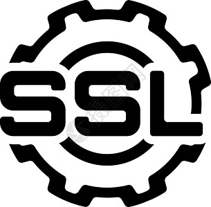 SSL 设置图标 平面设计用户机密代码密码保护白色安全体验互联网网站背景图片