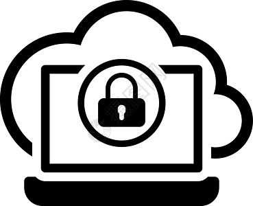 安全云存取图标 平板设计挂锁云计算插图商业网络服务器体验贮存技术中心图片