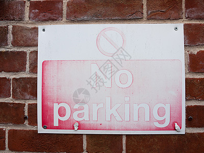 a 没有带有纹理的停车标志的淡红白复古年数图片