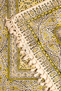 伊朗地毯和地毯挂毯织物丝绸房子工艺手工业小地毯古董材料富裕图片