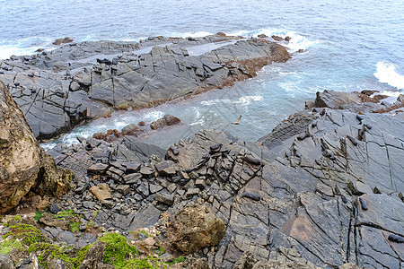 岩石和海洋环境海岸石头天空海景海岸线娱乐阳光热带旅行图片