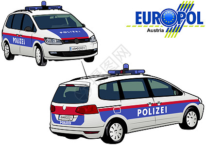 奥地利警车图片