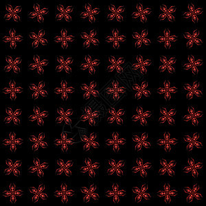 带有红色转换抽象分形图案的纹理绘画风格装饰艺术创造力电脑墙纸数字化样本黑色背景图片