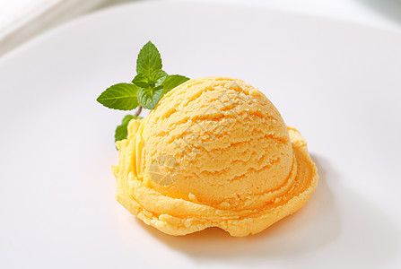 橙色冰淇淋食物水果桃子甜点味道背景图片