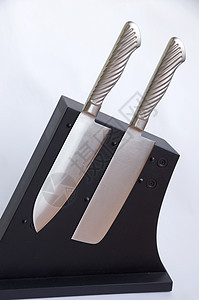 一套厨房用刀光泽度金属工具边缘刀刃木板技术切菜板礼物碳质图片