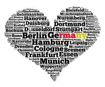 德国的地市火腿汉堡图片