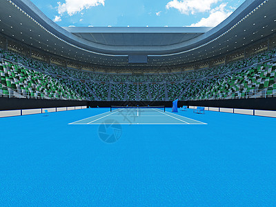 美丽的现代网球在澳洲的壮观体育场裁判竞技场行动服务会场法庭比赛贵宾盒子椅子图片