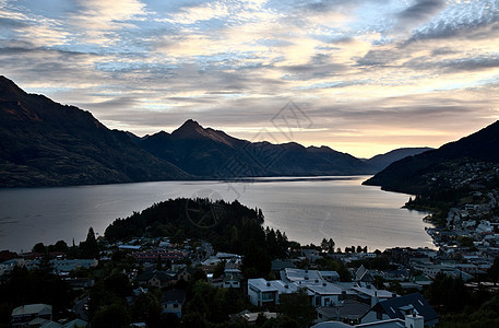 皇后镇 新西兰观光冒险假期高山风景天空旅游图片
