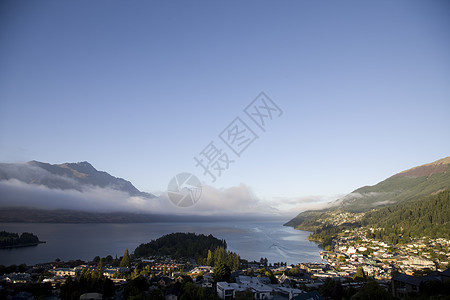 皇后镇 新西兰高山天空假期旅游风景观光冒险图片