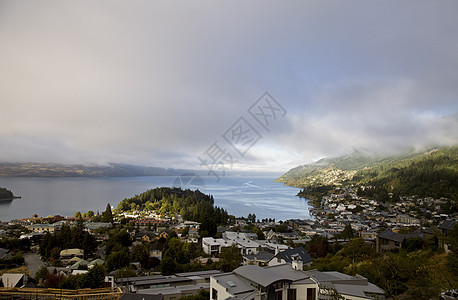 皇后镇 新西兰旅游高山假期风景冒险观光天空图片