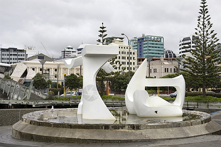 惠灵顿新西兰市建筑游客摩天大楼场景市中心地标商业首都旅游景观图片