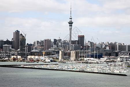 新西兰奥克兰城市旅游摩天大楼天际港口天空都市建筑学海洋地标图片