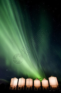 加拿大北极光组织照明北极光北极星极光天空气氛背景图片