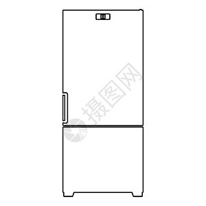 冰箱中的黑色图标图片