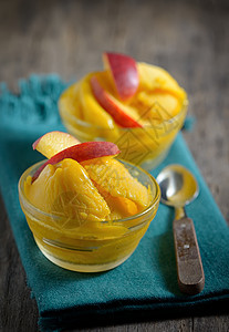家自制芒果冰糖树叶薄荷甜点食物酸奶橙子冰冻水果柠檬黄色图片