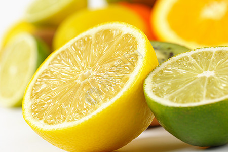 柠檬和酸橙的细节图片