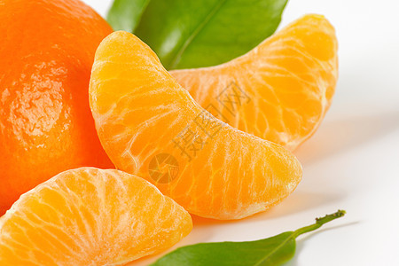 带分离区段的橘红色情调食物柑桔橘子热带水果异国片段图片