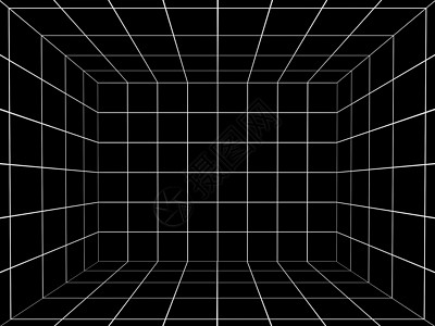 带透视网格的黑色空间 3图片