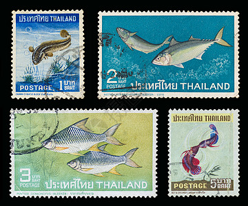 泰国     1967年1月1日 一套4张邮票印集图片