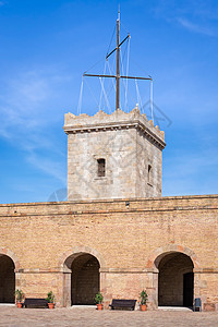 巴塞罗那蒙特胡古城堡图片