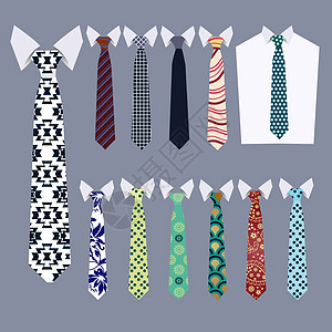 矢量领带时尚领带系列图片