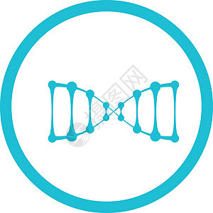 Dna 蓝色圆形图标科学基因组染色体螺旋生物生活遗传基因密码核酸图片