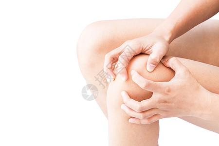 近身妇女用止痛症状 保健护理和抗逆转录病毒治疗等手段握住膝盖白色女性风湿病按摩解剖学肌肉疼痛风湿伤害女士图片