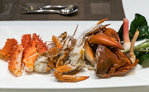 蒸汽螃蟹市场餐厅海洋食物海鲜动物烹饪午餐奢华零售图片