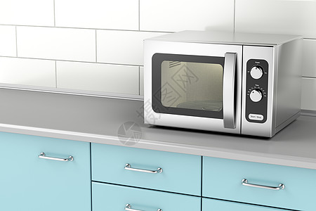 银微波炉电气炊具厨房烤箱器具食物电子图片