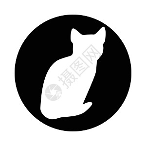 猫集合矢量 silhouett阴影艺术猫科动物朋友草图黑色小猫宠物卡通片冒充图片