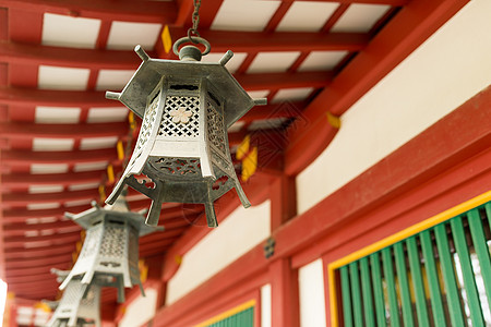 (福冈)游客神社高清图片