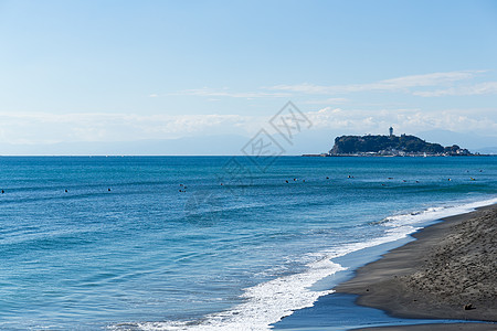 卡马库拉和海滩支撑海洋公园假期城市海岸冲浪晴天场景海浪图片